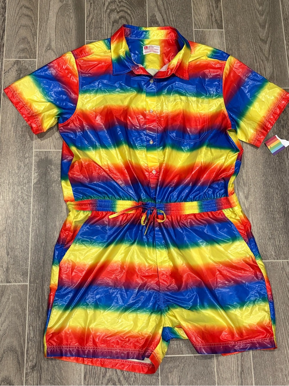 Pride Rainbow Stripe Short Romper